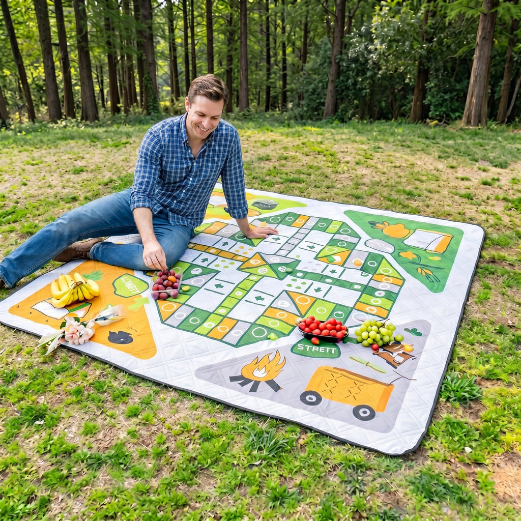 Game Print Picnic Rug